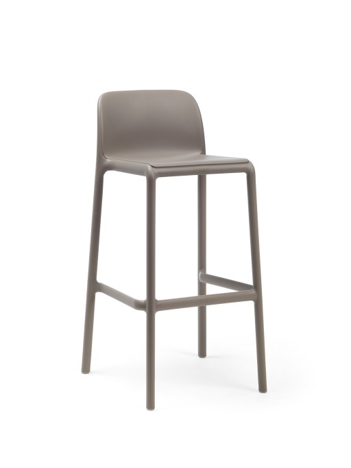 Scaun inalt exterior Nardi Faro Stool  h76cm  tortora