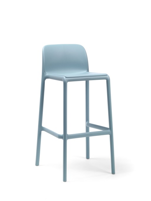 Scaun inalt exterior Nardi Faro Stool  h76cm  celeste
