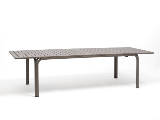 Masa exterior Nardi Alloro 210 extensibila  max 280x100cm  baza aluminiu  tortora