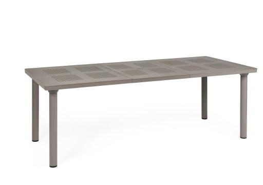 Masa exterior Nardi Libeccio 160 extensibila  max 220x100cm  baza aluminiu  tortora