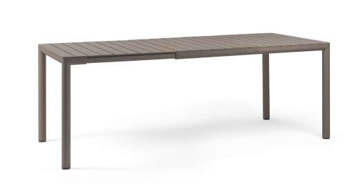 Masa exterior Nardi Tevere 147 extensibila  max 211x90cm  baza aluminiu  tortora