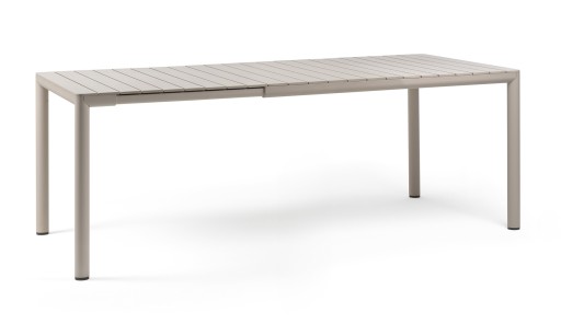 Masa exterior Nardi Tevere 147 extensibila  max 211x90cm  baza aluminiu  corda