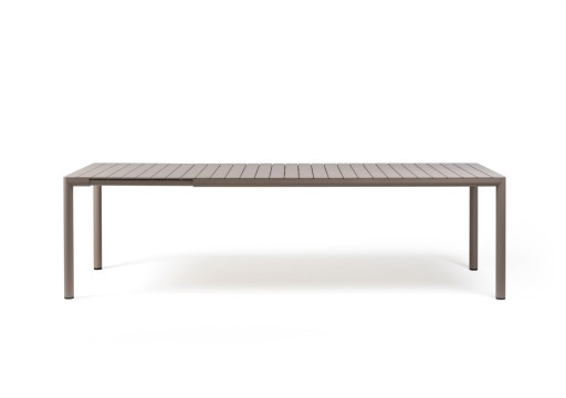 Masa exterior Nardi Tevere 210 extensibila  max 275x100cm  baza aluminiu  tortora