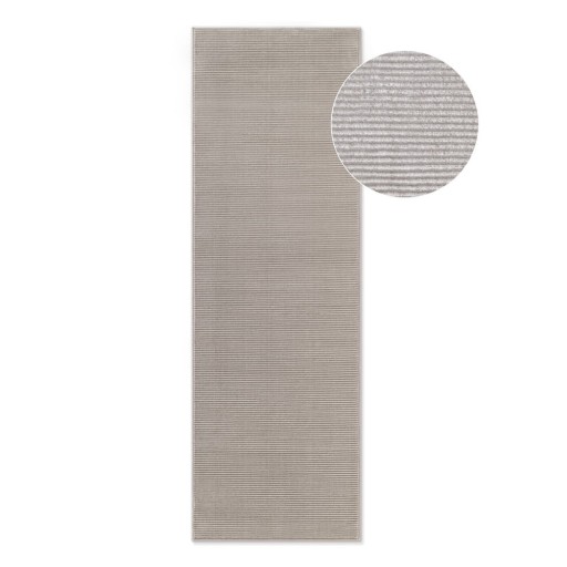 Covor tip traversă gri/crem 80x240 cm Perles Dolomite – Elle Decoration