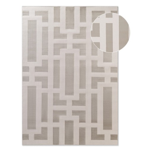 Covor gri/crem 160x235 cm Perles Onyx – Elle Decoration