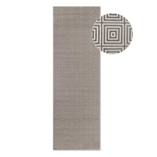 Covor tip traversă gri 80x240 cm Perles Tourmaline – Elle Decoration