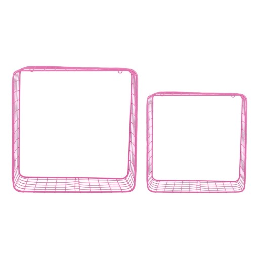 Rafturi roz 2 buc. din oțel 35 cm Reja – PT LIVING