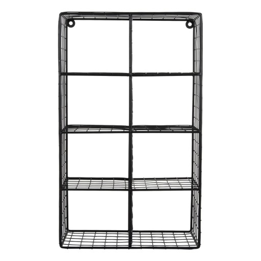 Raft negru etajat din oțel 30 cm Reja – PT LIVING