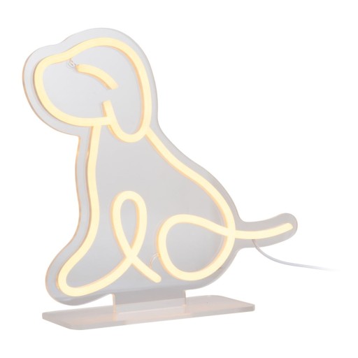 Decorațiune luminoasă neon galbenă LED 5 W Sitting Dog – Leitmotiv