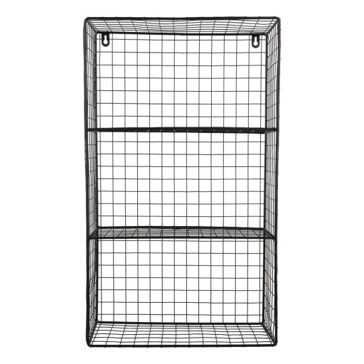 Raft negru etajat din oțel 60 cm Reja – PT LIVING