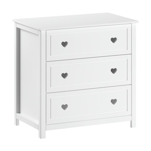 Comodă de copii albă 90x89x57 cm Amori – Vipack
