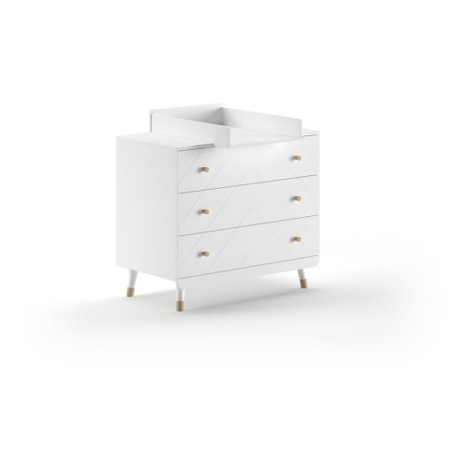 Comodă de copii albă cu masă de schimbat 100x100x74 cm Billy – Vipack