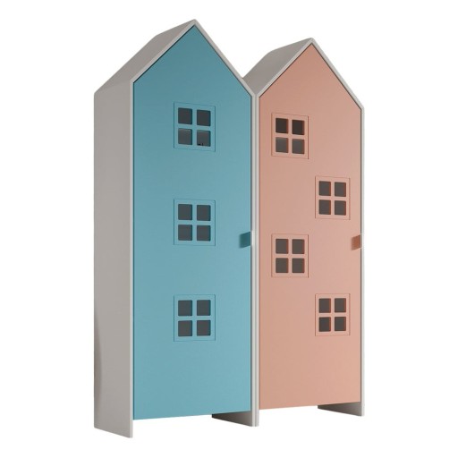 Șifonier de copii albastru deschis-roz 115x171,5x37 cm Casami – Vipack