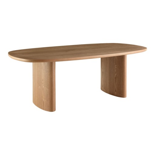 Masă de dining cu aspect de lemn de frasin 110x210 cm Serra – House Nordic