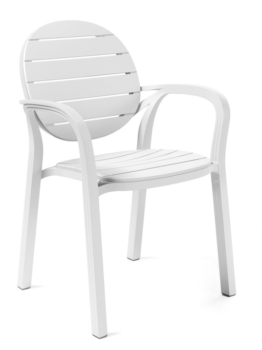 Scaun exterior Nardi Palma Armchair alb