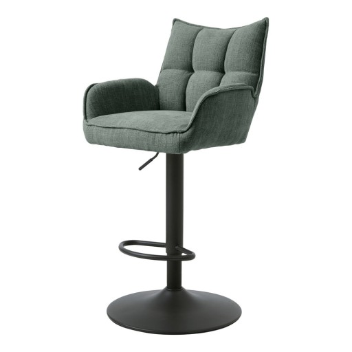 Scaune de bar verzi cu înălțime ajustabilă 2 buc. Marilla – Unique Furniture