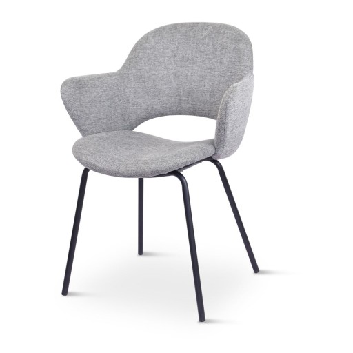 Scaune de dining gri-deschis 2 buc. Rowley – Unique Furniture