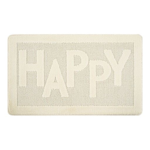 Covoraș de baie crem 60x100 cm Happy – Foutastic