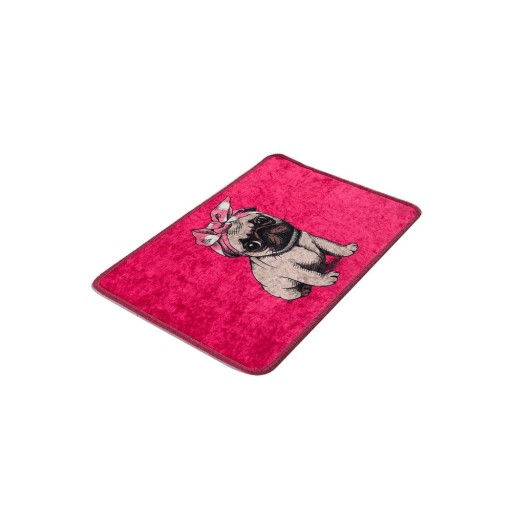 Covoraș de baie roz 40x60 cm Pink Pug – Foutastic