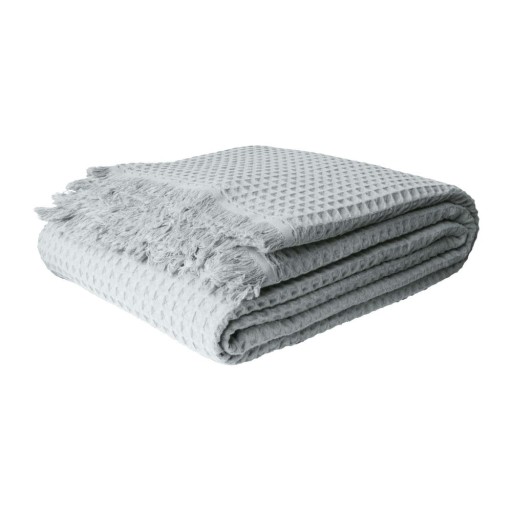 Cuvertură verde-mentă din bumbac 140x200 cm Waffle – Mijolnir
