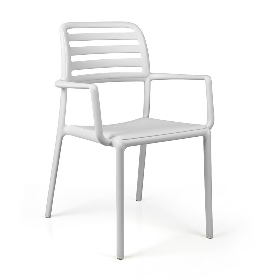 Scaun exterior Nardi Costa alb