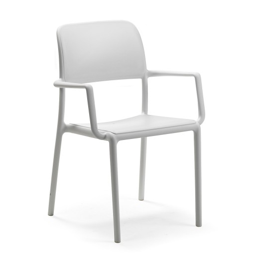 Scaun exterior Nardi Riva alb