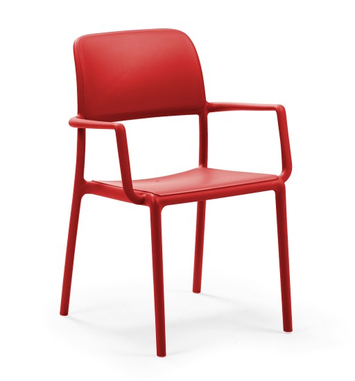 Scaun exterior Nardi Riva rosu