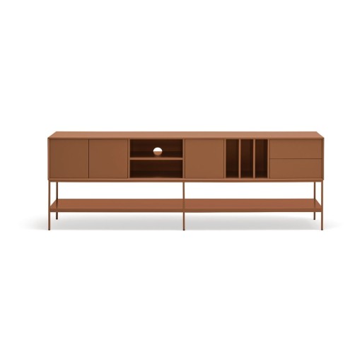 Comodă TV cărămizie 220x74x45 cm Platt – Teulat