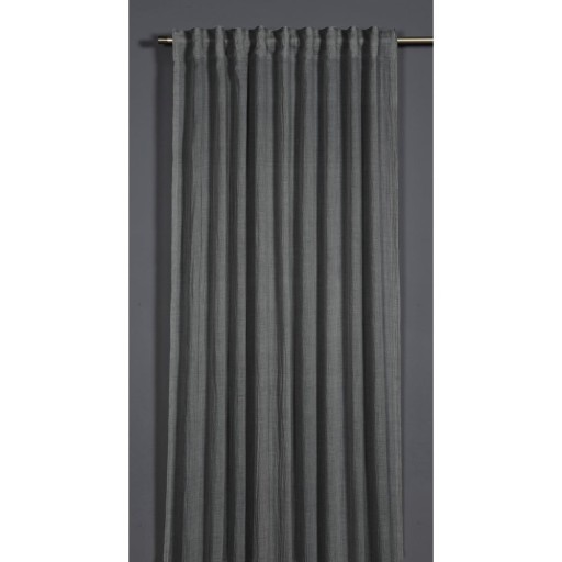 Draperie gri închis 135x245 cm Etamine – Sehlbach
