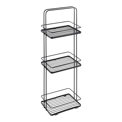 Raft pentru baie negru mat din oțel Lava – Metaltex
