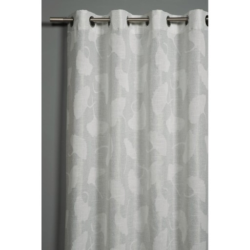 Draperie gri deschis din jacquard 140x245 cm Gingko – Sehlbach