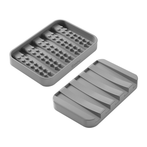 Săpunieră gri din plastic Gravity – Metaltex
