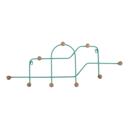 Cuier de perete turcoaz din metal 71 cm Maze – PT LIVING
