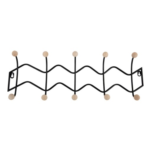 Cuier de perete negru din metal 61 cm Zig Zag – PT LIVING