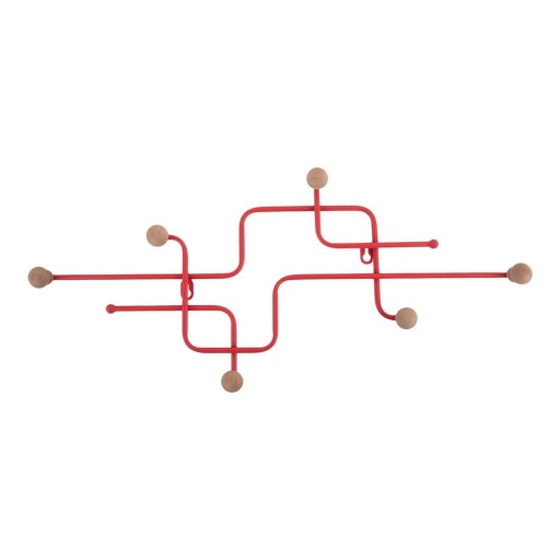 Cuier de perete roșu din metal 60,5 cm Metro – PT LIVING