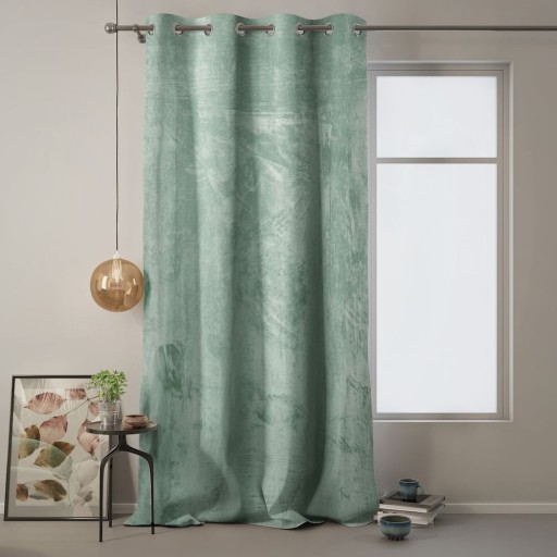 Draperie AmeliaHome Velvet, 140 x 270 cm, verde mentă
