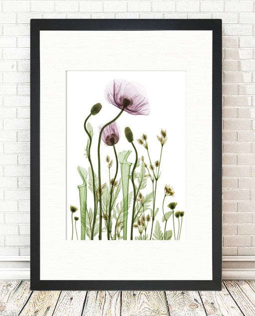 Tablou decorativ Wild Plants, Tablo center, 24x29 cm, MDF, multicolor