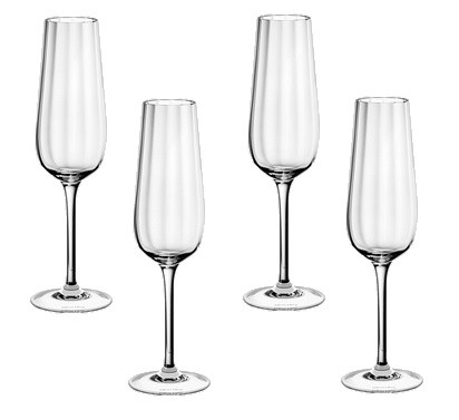 Set pahare sampanie Villeroy & Boch Rose Garden Flute  4 piese