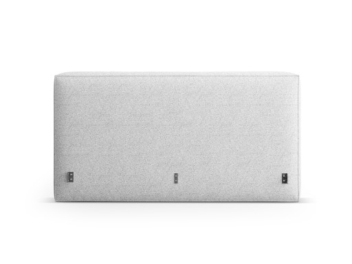 Tablie de pat 200 cm, Micadoni Home, Olivia-201, tesatura structurata chenille, gri deschis melange