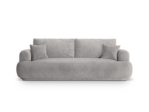 Canapea extensibila 3 locuri, Ella-193, Micadoni Home, 253x108x94 cm, tesatura structurata chenille, bej inchis