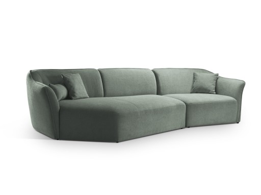 Coltar stanga 5 locuri, Hailey, Micadoni Home, 292x138x79 cm, tesatura boucle, grafit