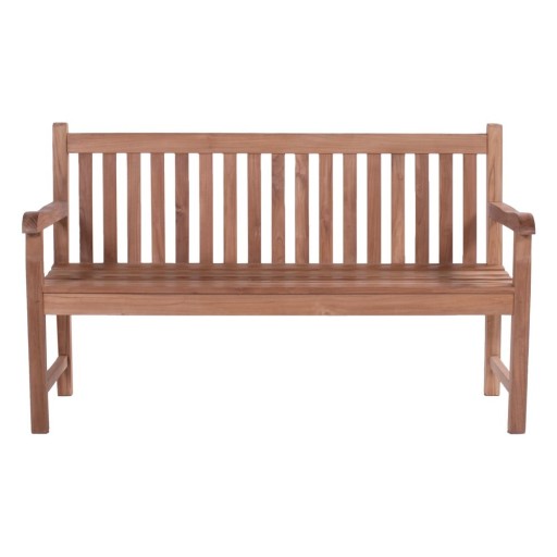 Bancă de grădină în culoare naturală din lemn masiv Java – Hartman