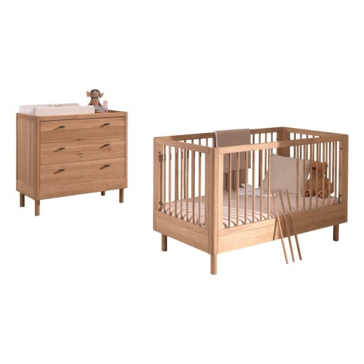 Set de mobilă pentru copii 2 buc. din lemn de stejar Forrest – Vipack