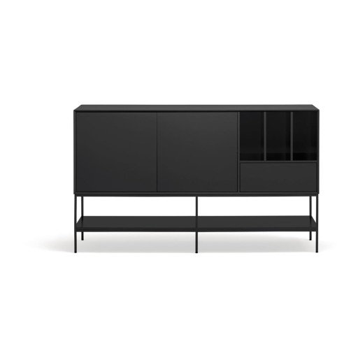 Comodă neagră 166x98x45 cm Platt – Teulat