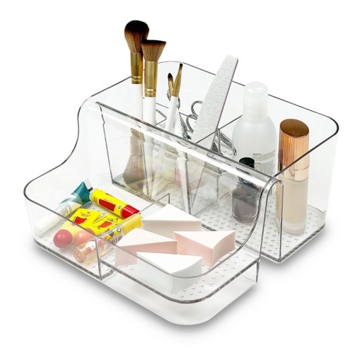 Organizator de baie pentru cosmetice din plastic – Addis
