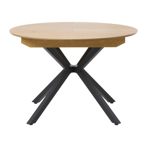 Masă de dining rotundă extensibilă cu blat suplimentar ø 120 cm Cesura – Unique Furniture