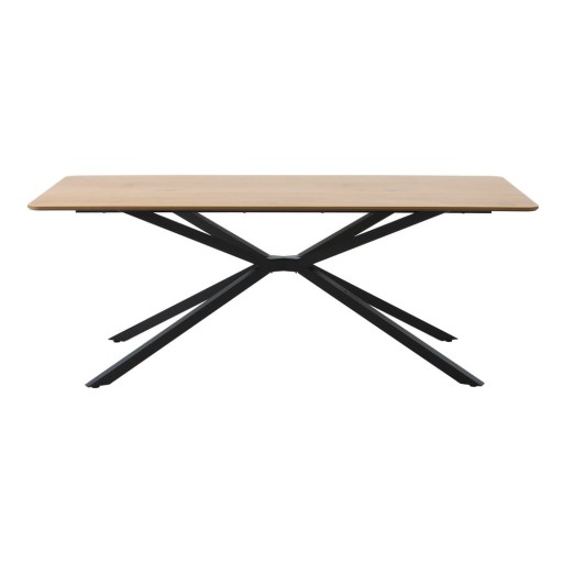 Masă de dining cu blat cu aspect de lemn de stejar 90x160 cm Cesura – Unique Furniture