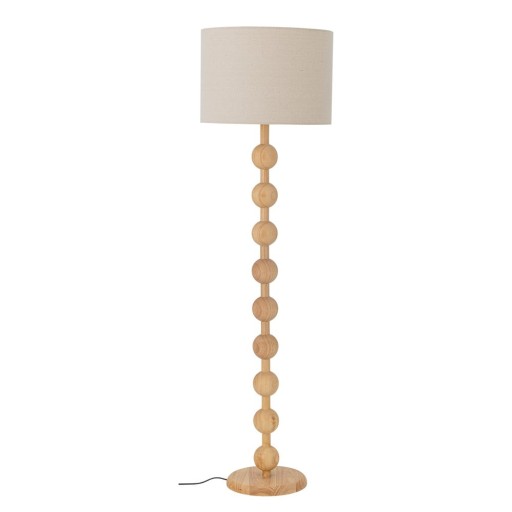 Lampadar în culoare naturală cu abajur textil (înălțime 154,5 cm) Giacoma – Bloomingville