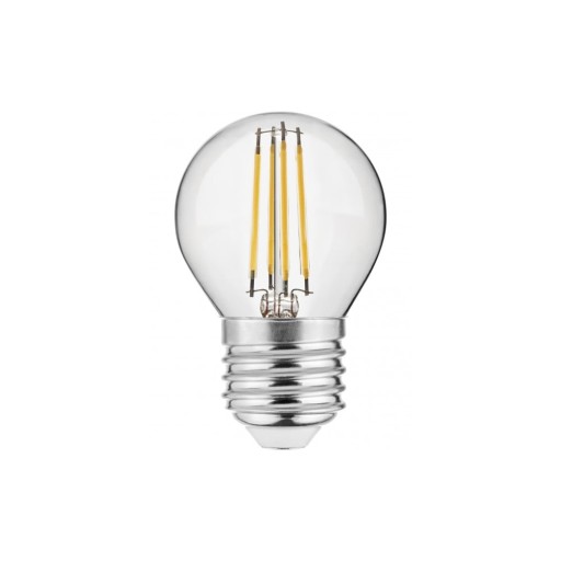 Bec cu filament E27, cu lumină albă caldă 2 W – GTV