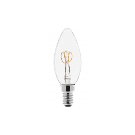Bec cu filament E14, cu lumină albă caldă cu intensitate reglabilă 3 W – GTV